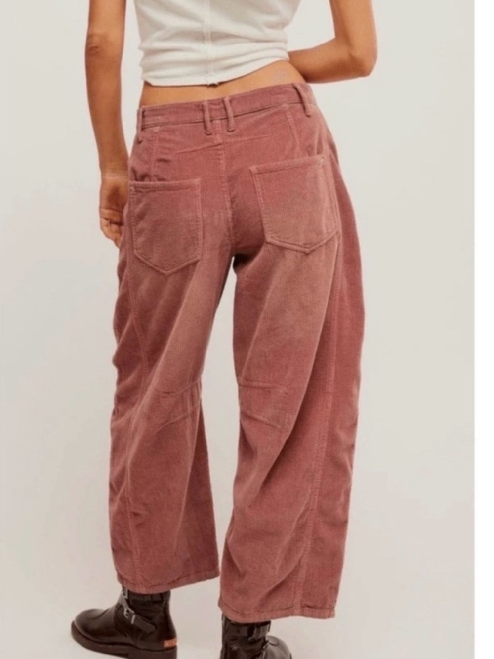 We The Free Wide-Leg Corduroy Pants in Rose